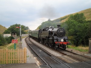 Steam train on the Swanage Railway